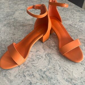 Orange Sandals, size 6. EUC